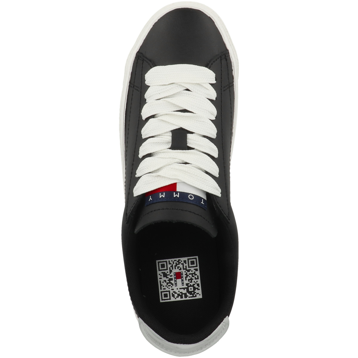 Tommy Hilfiger Tommy Jeans Vulcanized Leather Plat LC Sneaker schwarz Tommy Hilfiger Tommy Jeans Vulcanized Leather Plat LC Sneaker schwarz