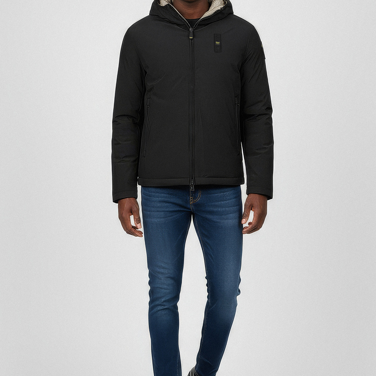 Blauer Ballard Daunenjacke schwarz