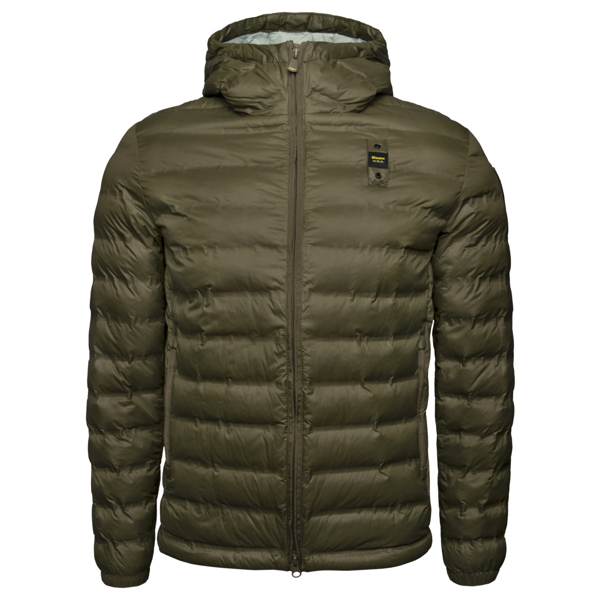 Blauer Charles Steppjacke dunkelgruen