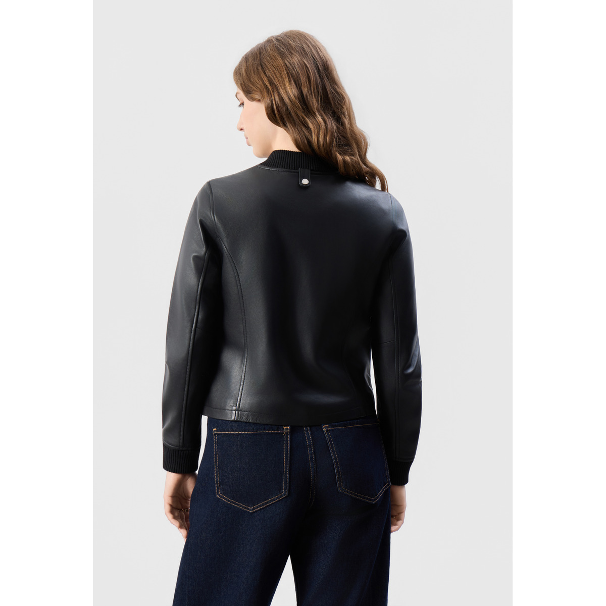 Bolongaro Trevor Darcie Bomber Lederjacke schwarz