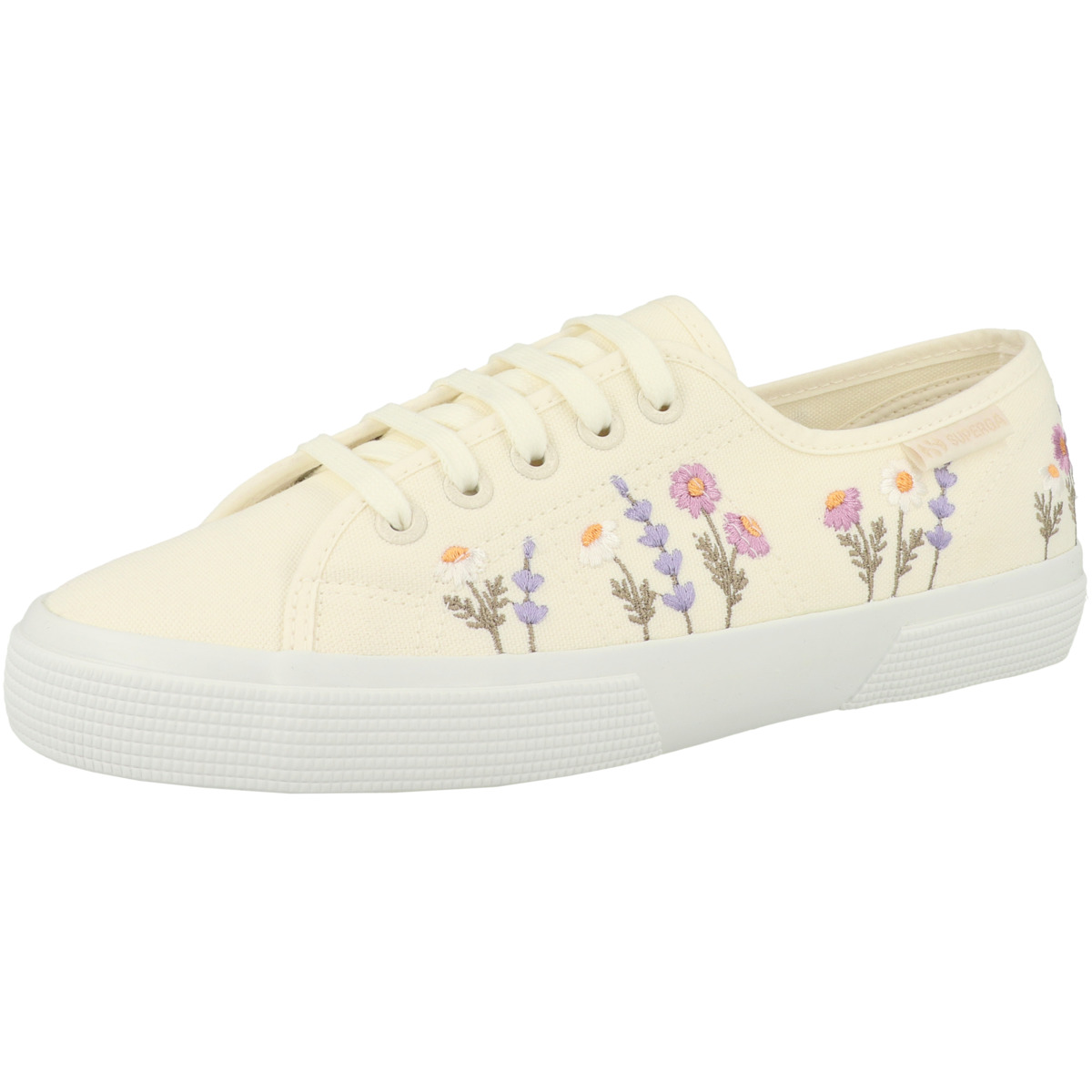 Superga 3750 Flower Embroidery Leggera Sneaker low weiss