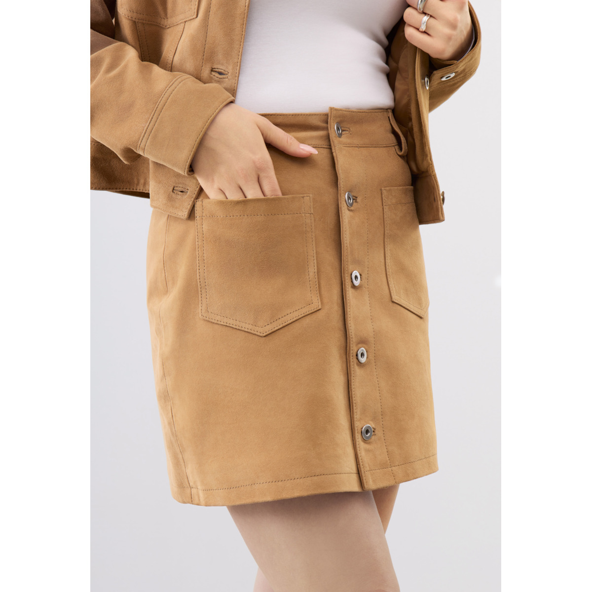 Bolongaro Trevor Ayla Mini Skirt Lederrock braun