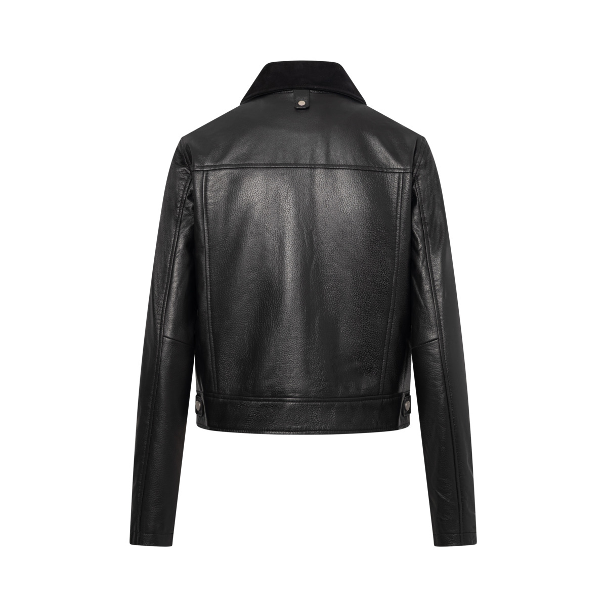 Bolongaro Trevor Caris Trucker Lederjacke schwarz