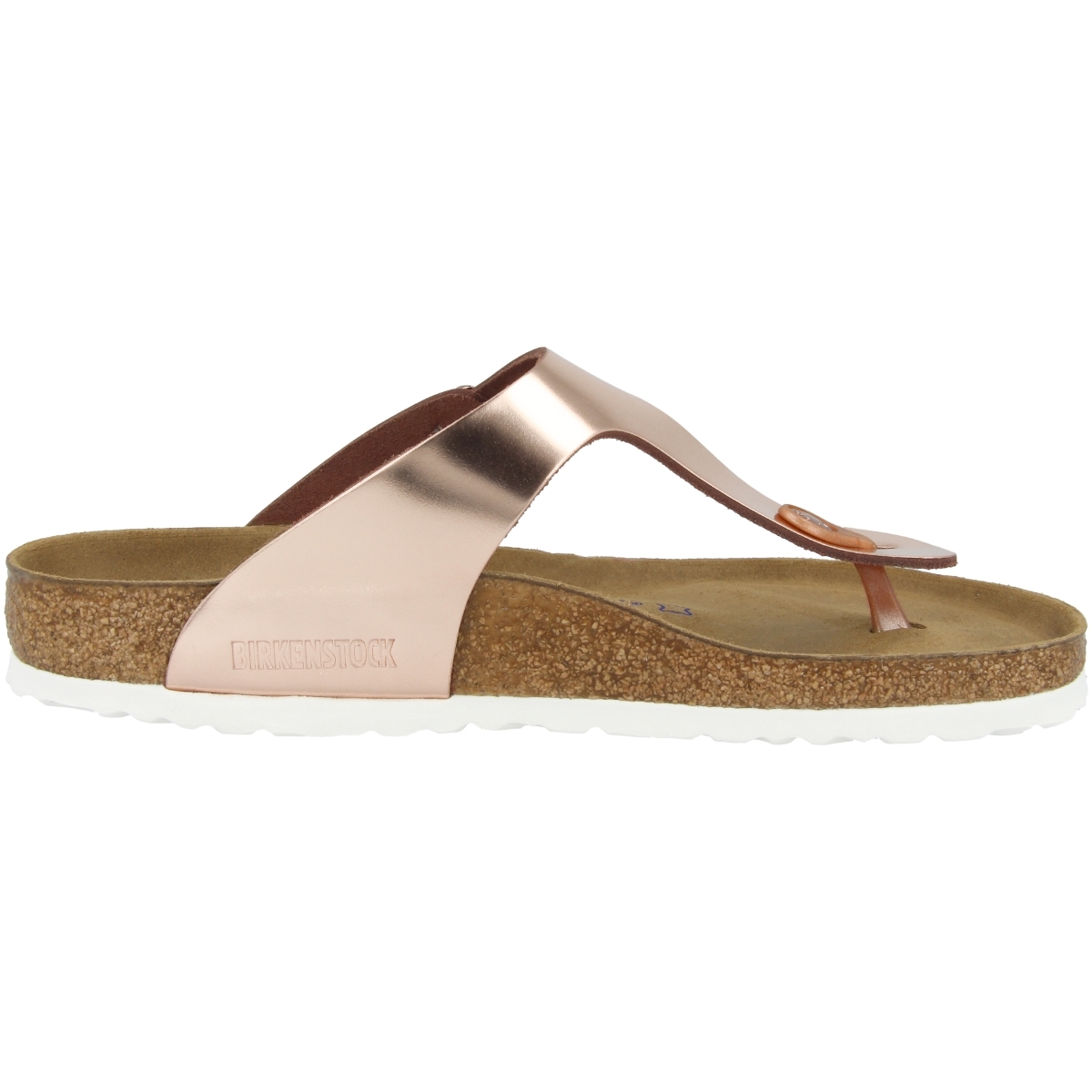 Birkenstock Gizeh SFB Glattleder Sandale Weichbettung normal braun