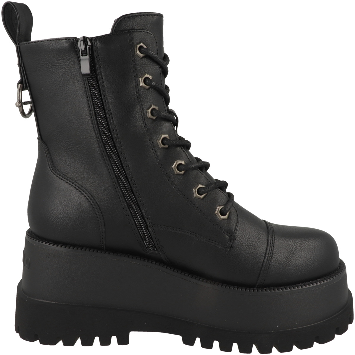Buffalo Stack Lace Up Mid Boots schwarz
