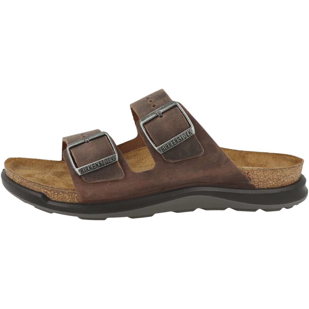 Birkenstock Arizona CT geöltes Nubukleder Sandale normal braun