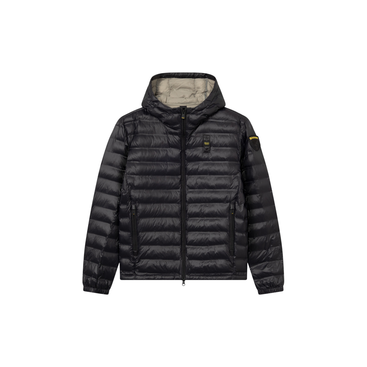 Blauer Charles Steppjacke schwarz