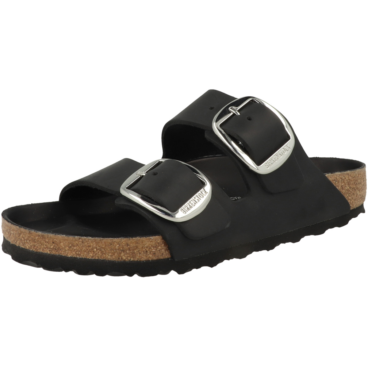 Birkenstock Arizona Big Buckle geöltes Nubukleder Sandale normal schwarz