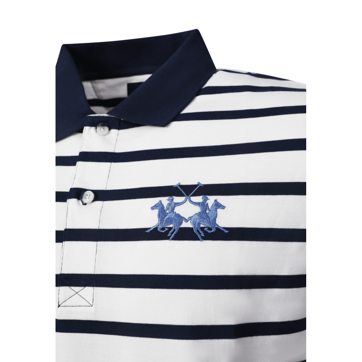 La Martina MCP010 Poloshirt blau/weiss