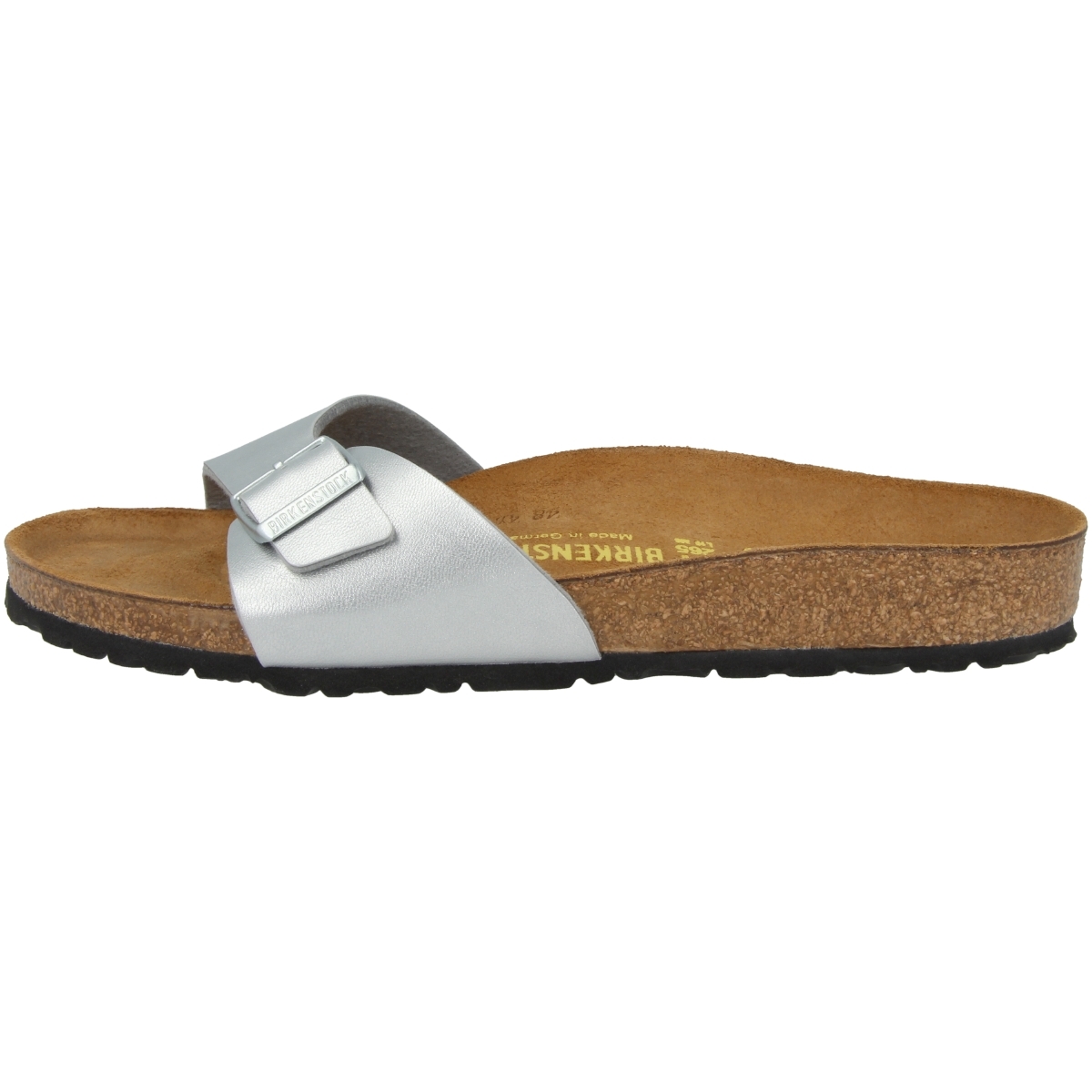 Birkenstock Madrid Birko-Flor Sandale schmal silber