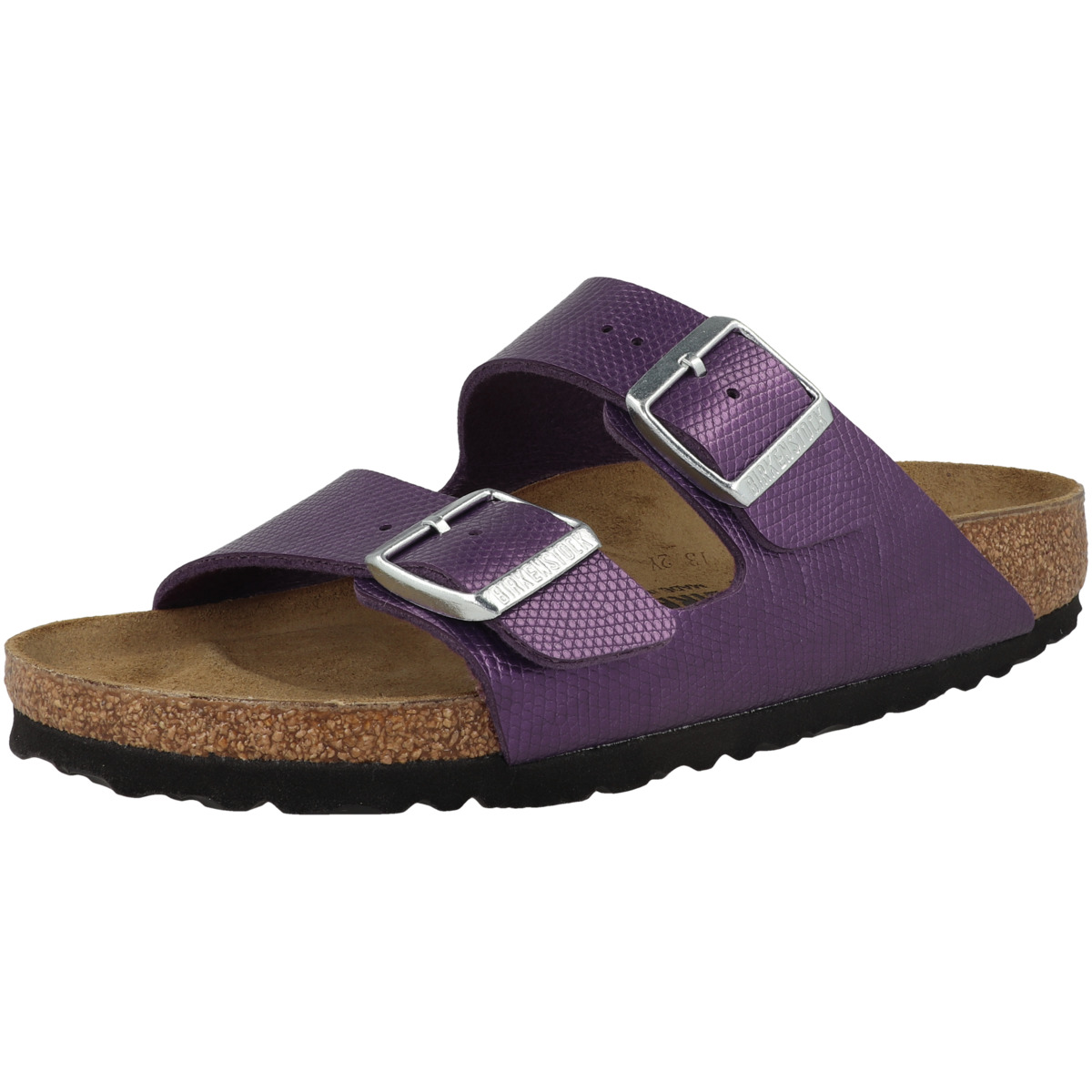 Birkenstock Arizona Birko-Flor Embossed Sandale schmal lila