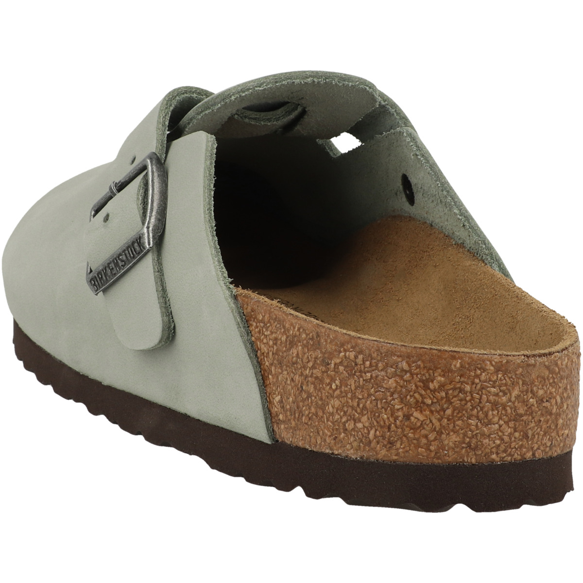 Birkenstock Boston Geöltes Nubukleder Clogs schmal hellgruen