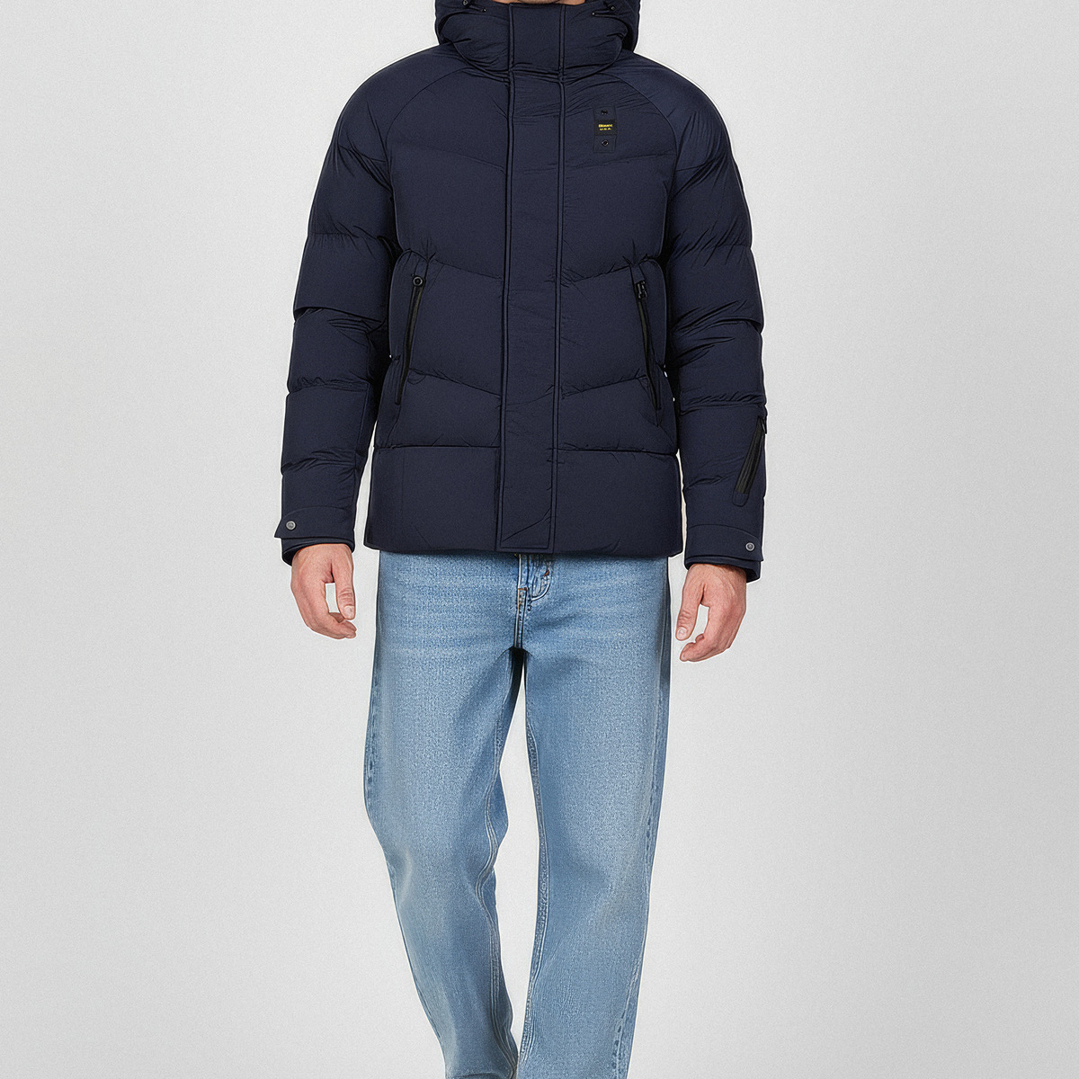 Blauer Crown Winterjacke blau