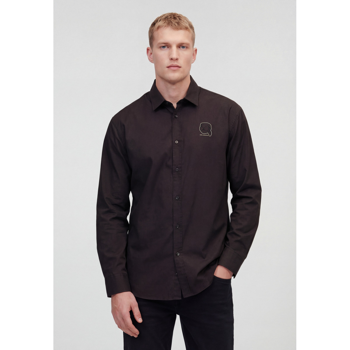 KARL LAGERFELD 605916 Hemd dunkelbraun