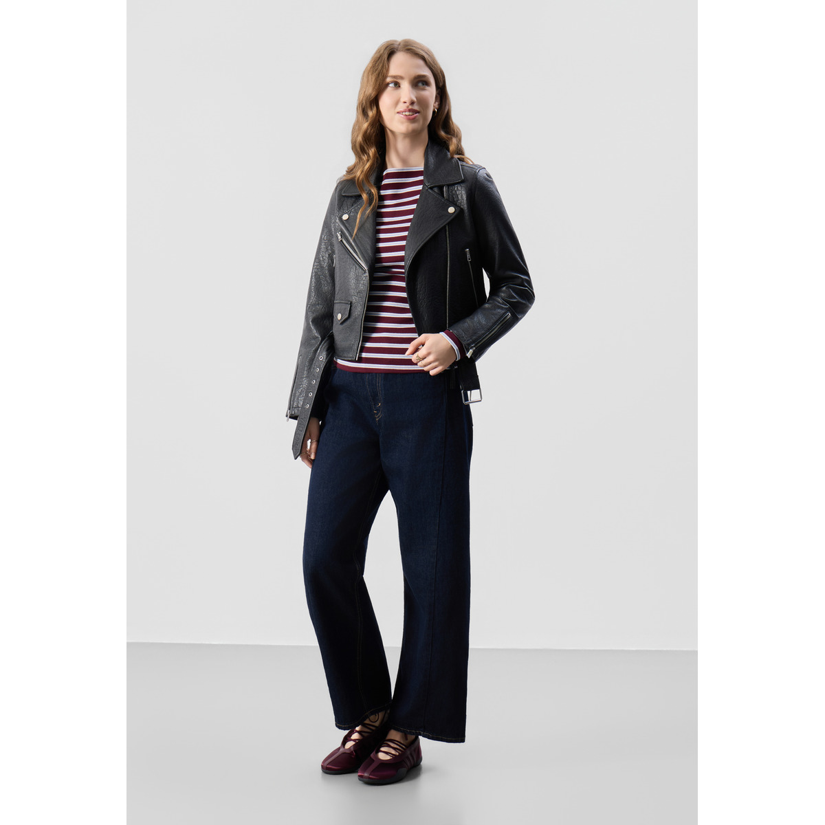 Bolongaro Trevor Sarah Biker Lederjacke schwarz