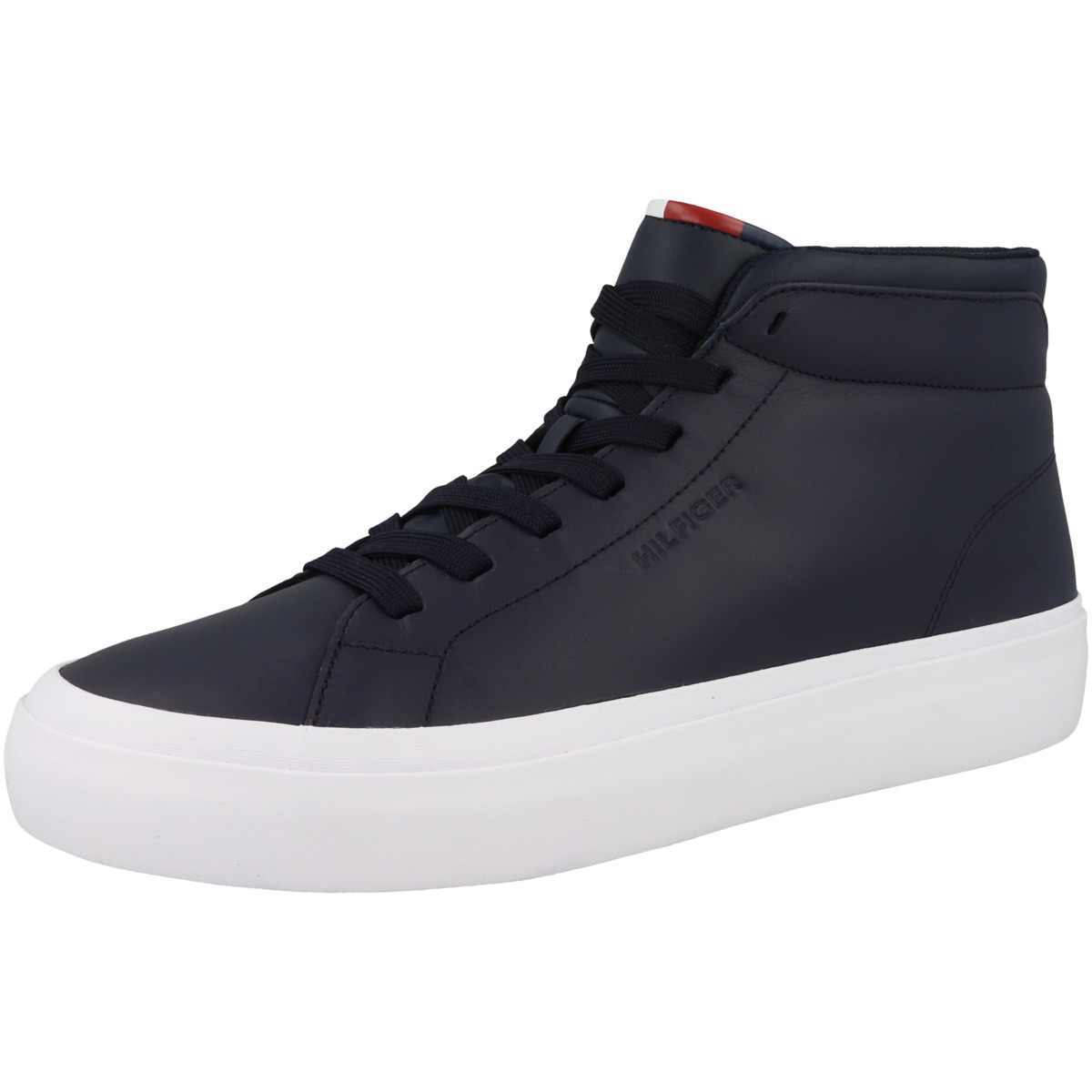 Tommy Hilfiger Prep Vulc High Leather Sneaker dunkelblau