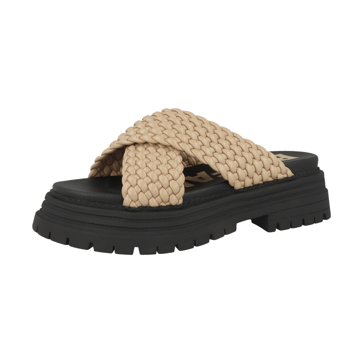 Buffalo Lennox Cross Pantolette creme