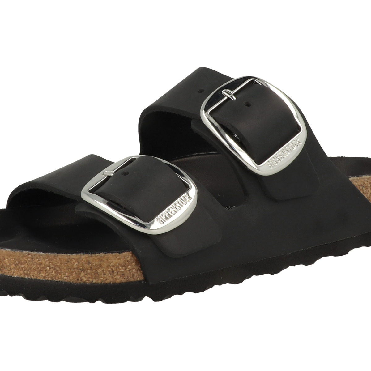 Birkenstock Arizona Big Buckle geöltes Nubukleder Sandale normal schwarz