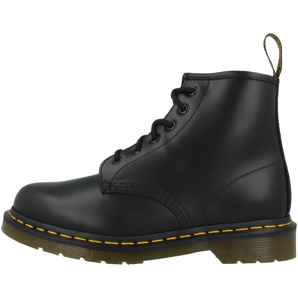 Dr. Martens 101 Yellow Stitch Boots schwarz