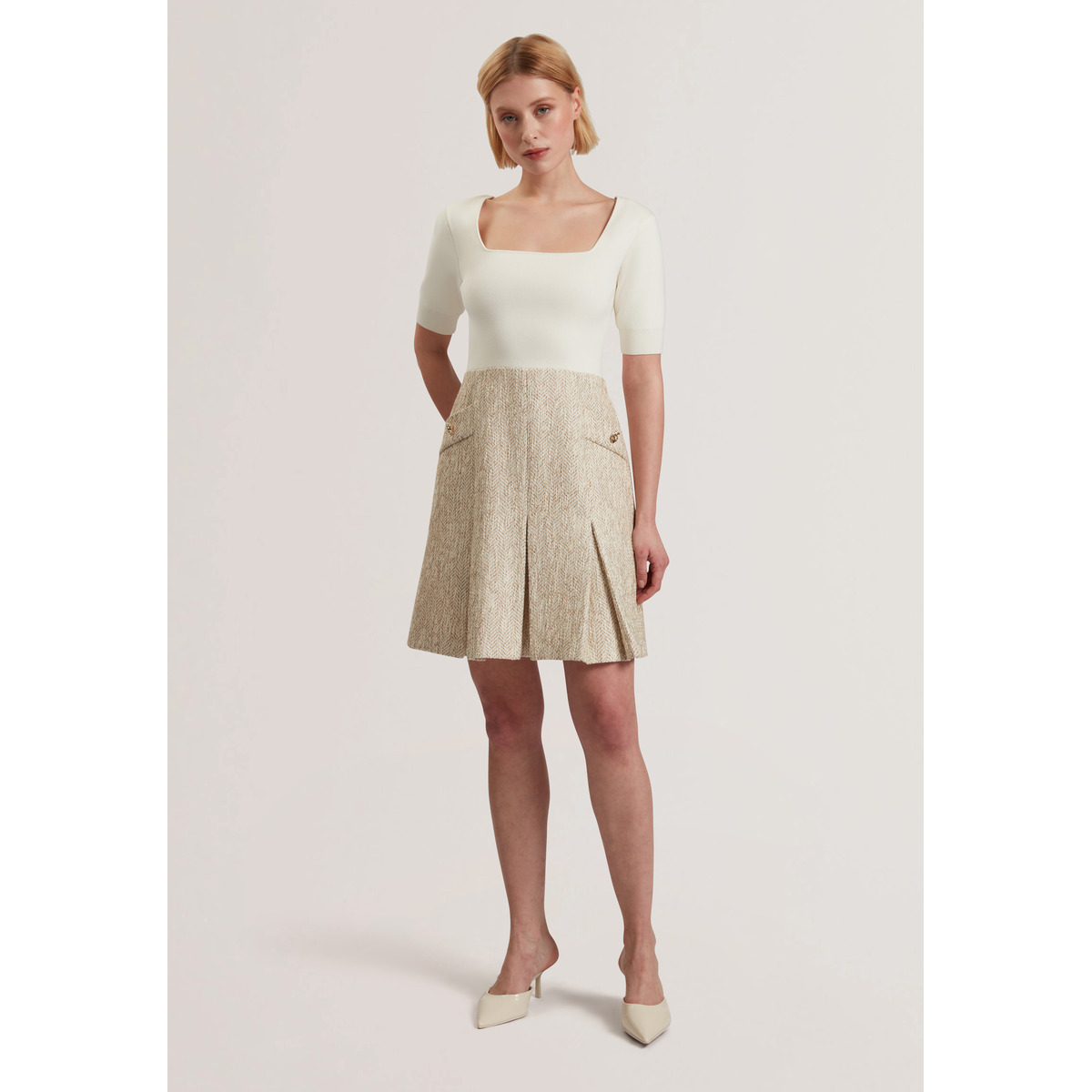 Ted Baker VULPAD Kleid creme