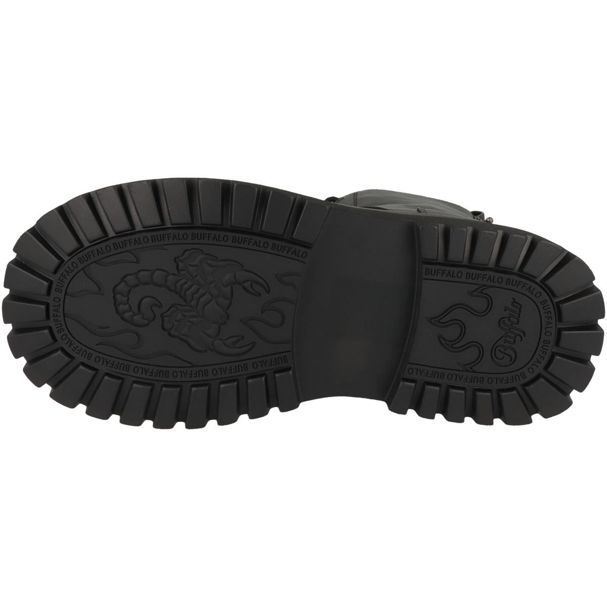 Buffalo Stack Lace Up Mid Boots schwarz