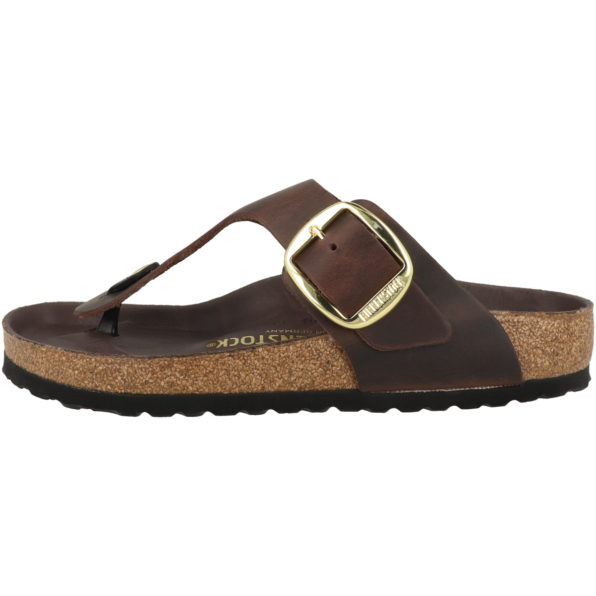 Birkenstock Gizeh Big Buckle geöltes Naturleder Sandale normal dunkelbraun