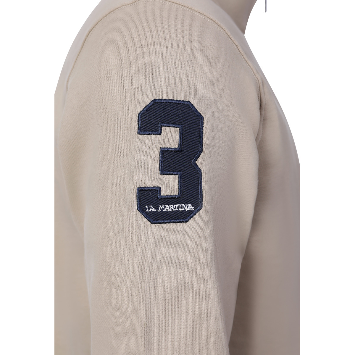 La Martina MCF300 Sweatjacke beige