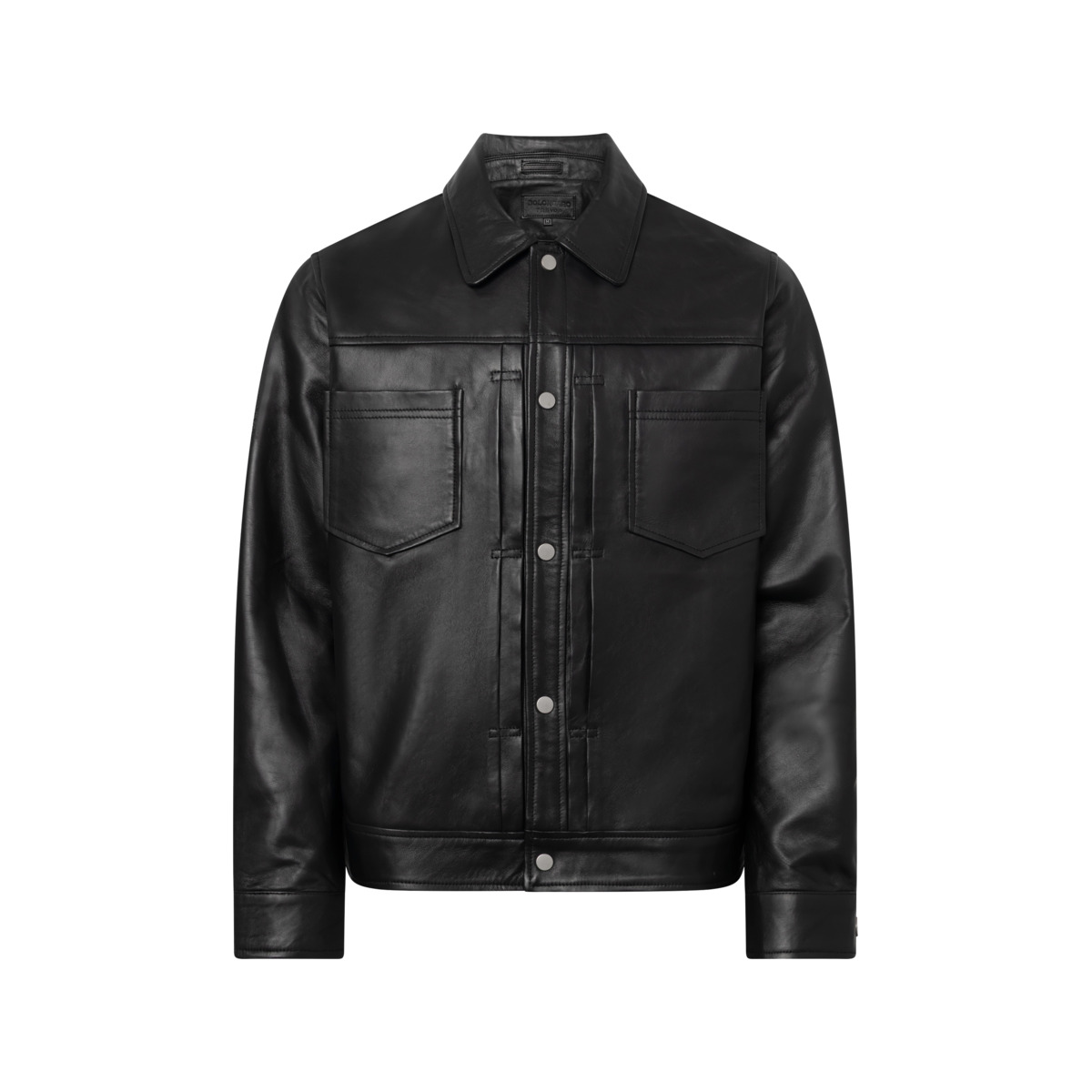 Bolongaro Trevor Felix Trucker Lederjacke schwarz