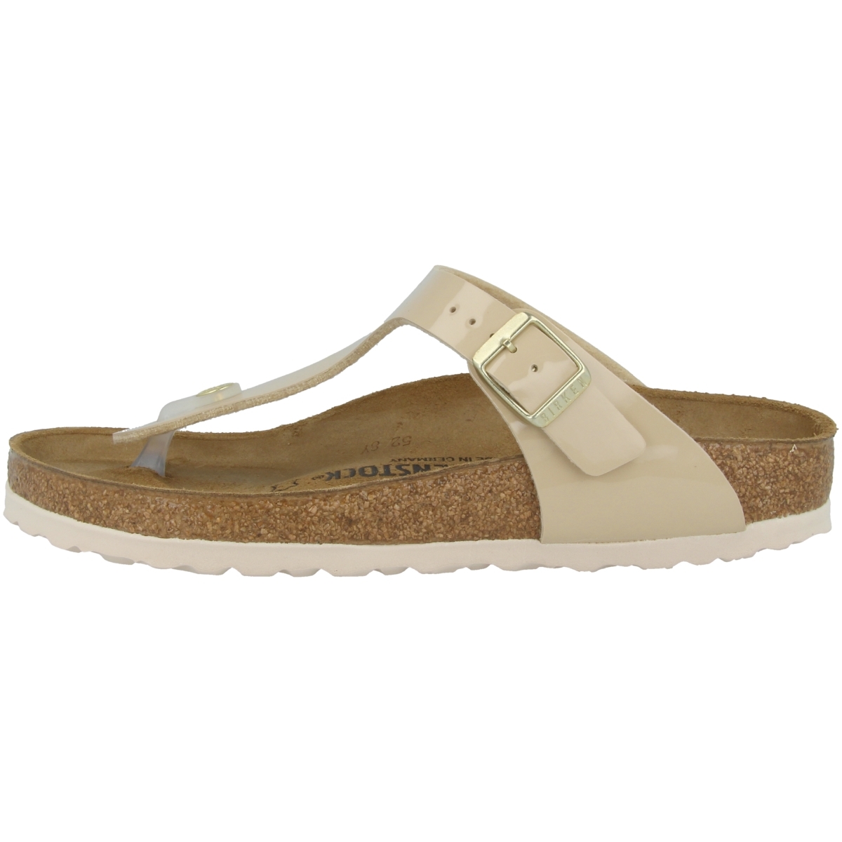 Birkenstock Gizeh Birko-Flor Lack Zehensandale normal beige