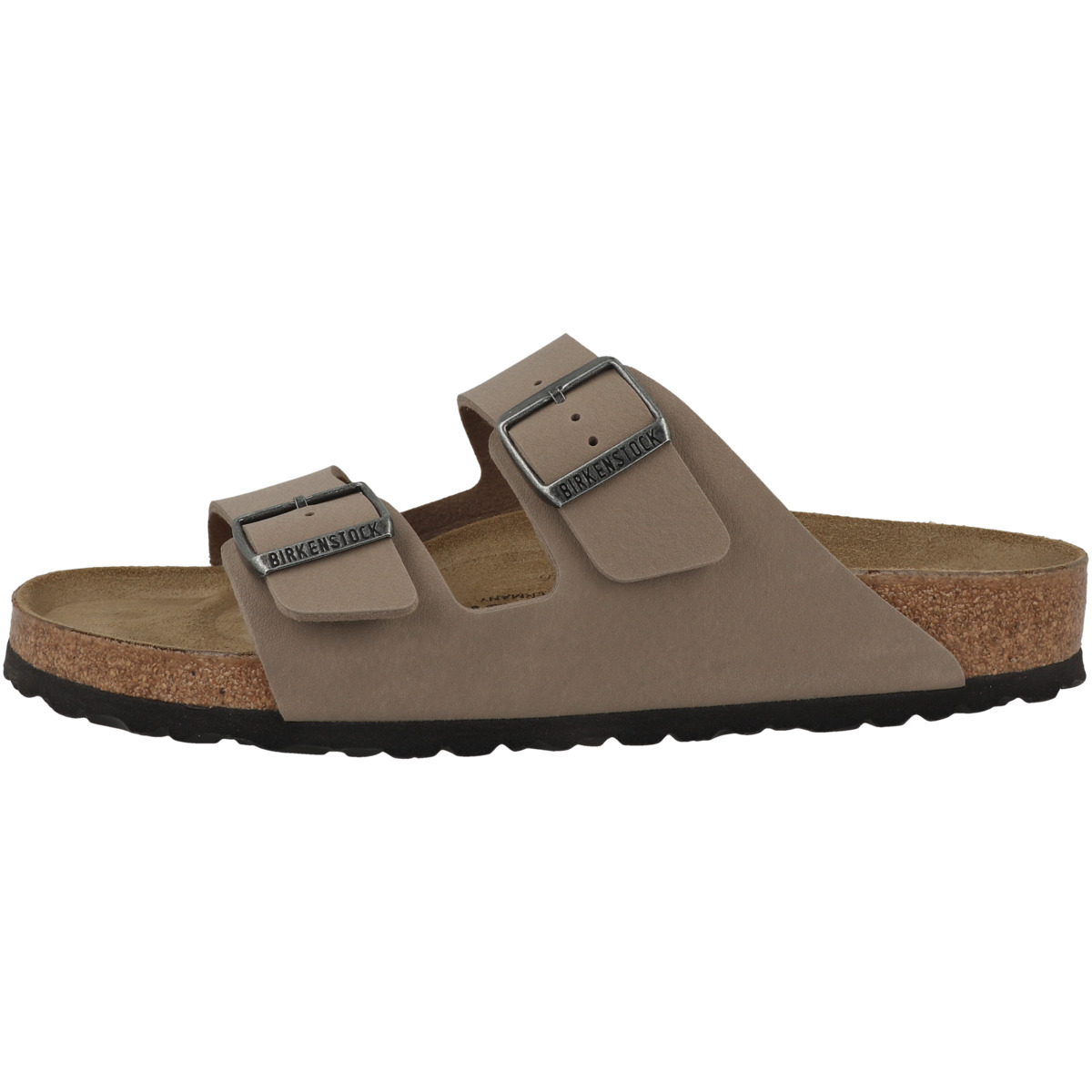 Birkenstock Arizona Birko-Flor Nubuk Sandale normal grau