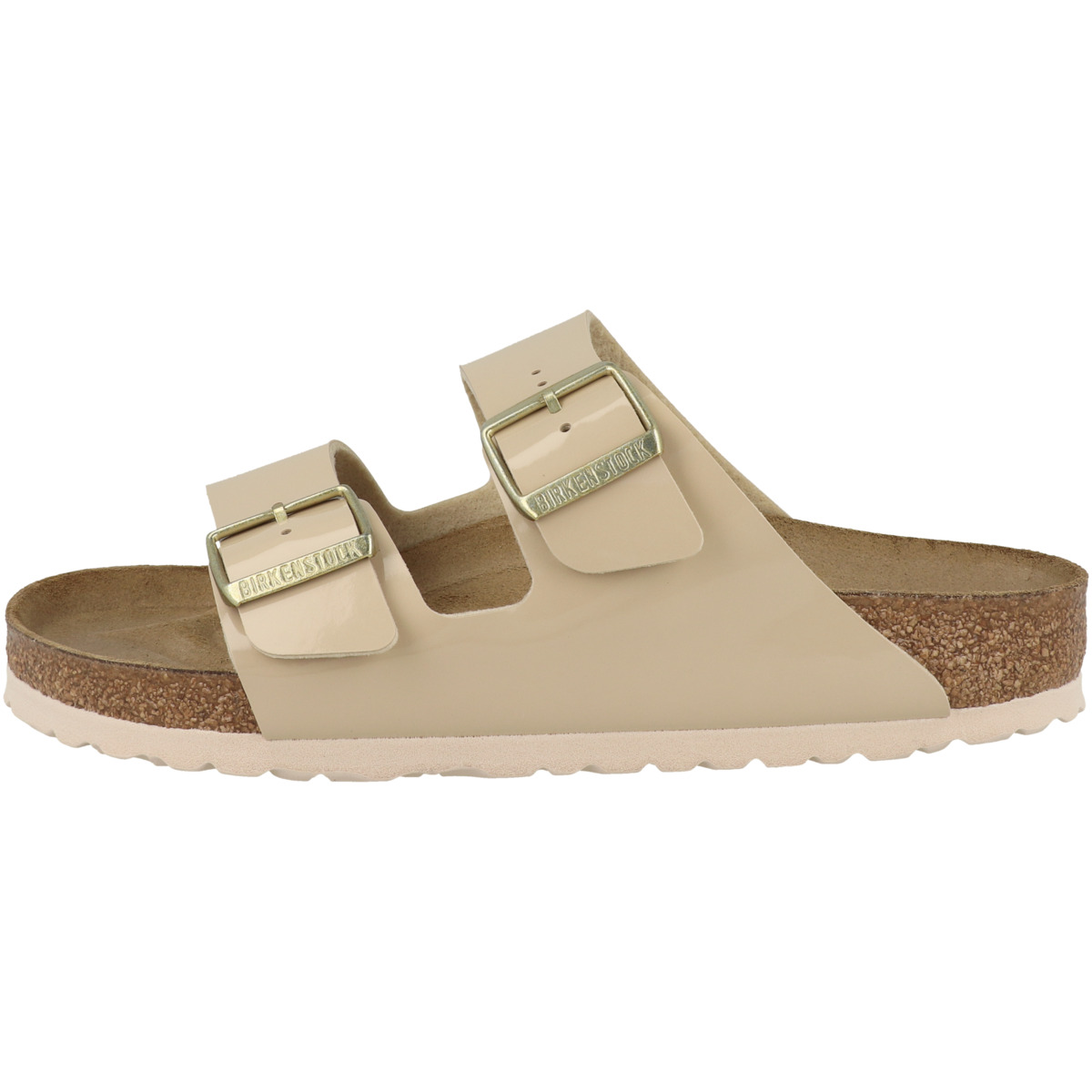 Birkenstock Arizona Birko-Flor Patent Sandale normal beige