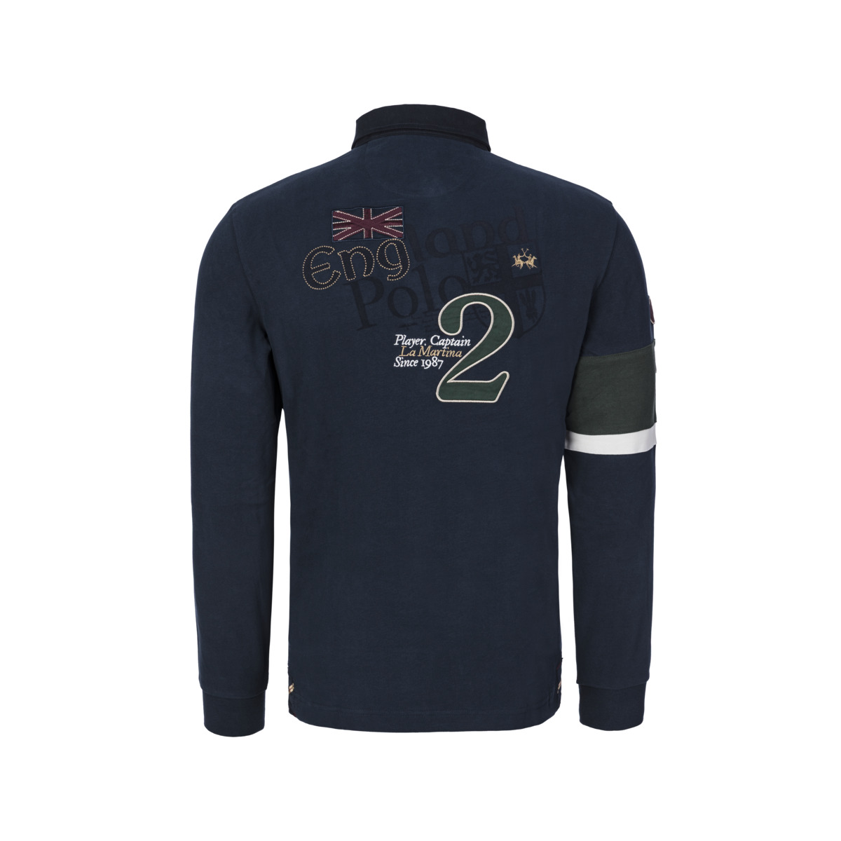 La Martina MBP600 Poloshirt LS dunkelblau