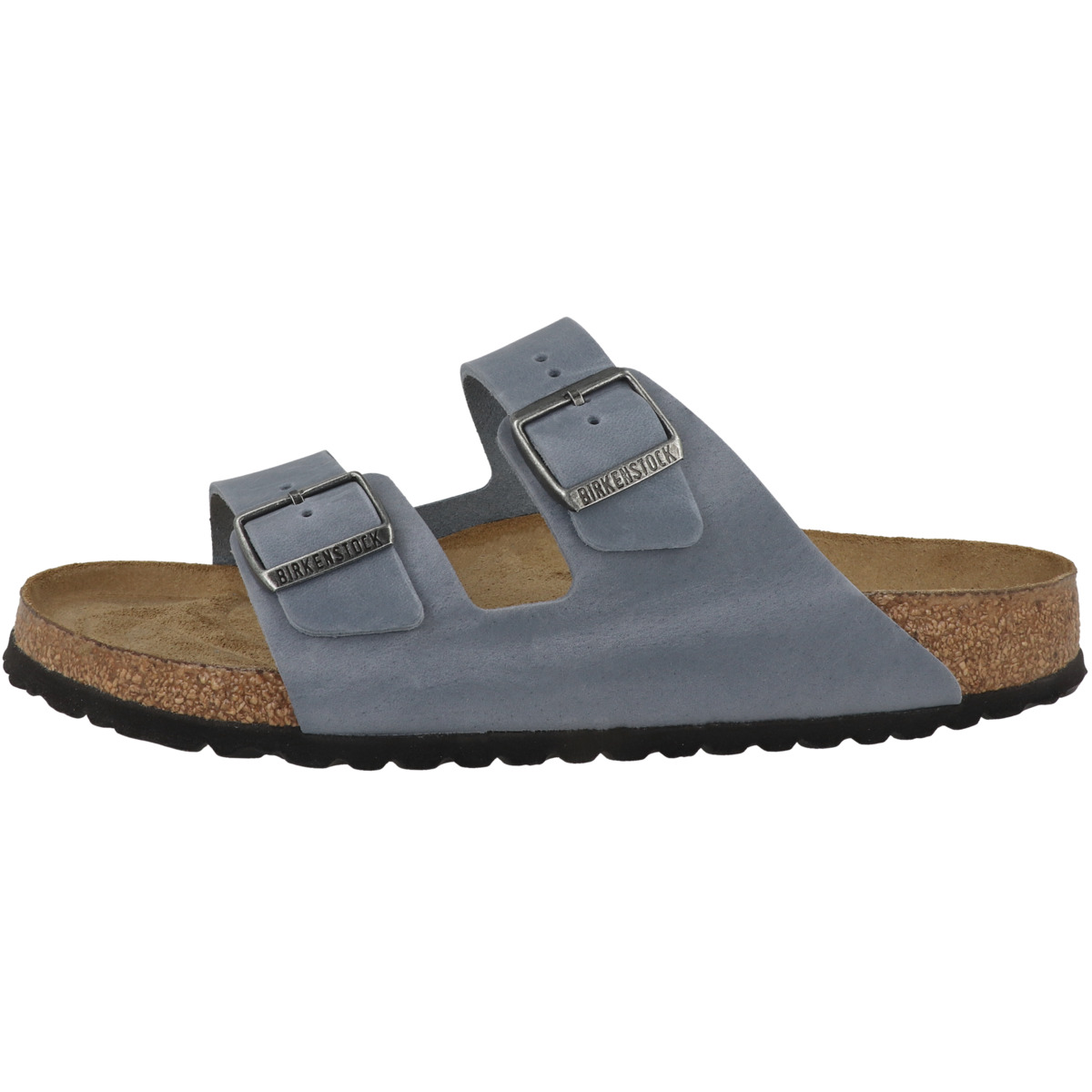 Birkenstock Arizona SFB Nubukleder geölt Sandale Weichbettung normal blau