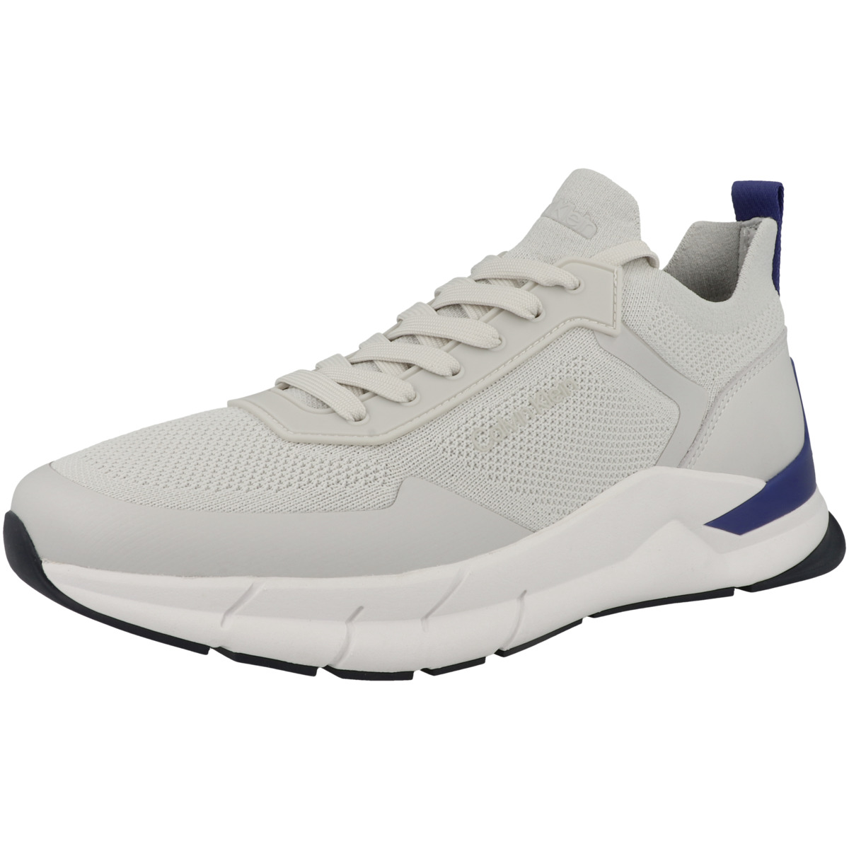 Calvin Klein Low Top Lace Up Mix Sneaker hellgrau Calvin Klein Low Top Lace Up Mix Sneaker hellgrau