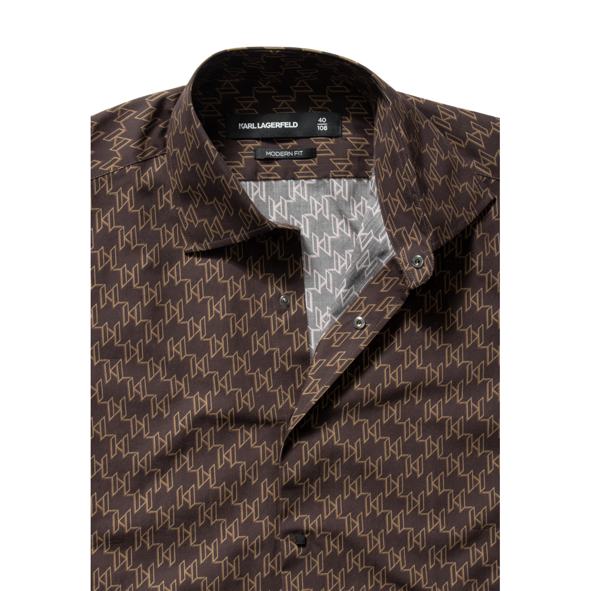 KARL LAGERFELD 605000 Hemd dunkelbraun