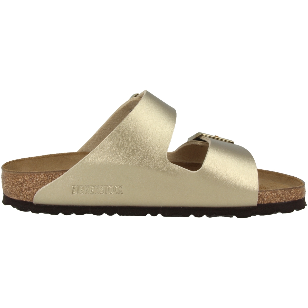 Birkenstock Arizona Birko-Flor Sandale schmal gold Birkenstock Arizona Birko-Flor Sandale schmal gold