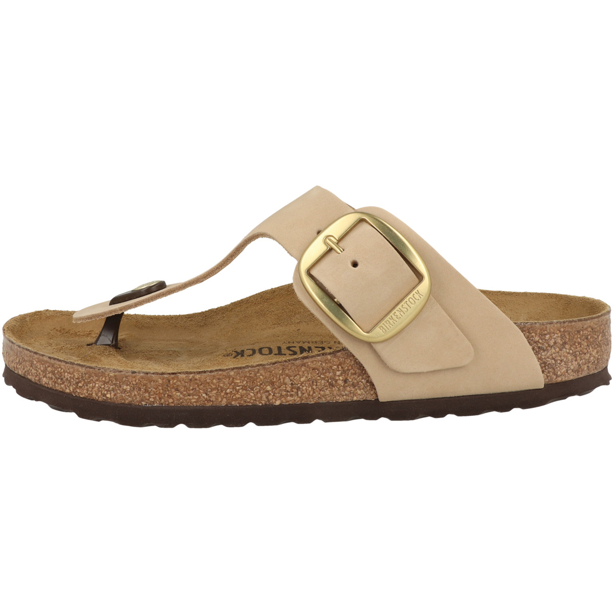 Birkenstock Gizeh Big Buckle Nubukleder Sandale normal beige