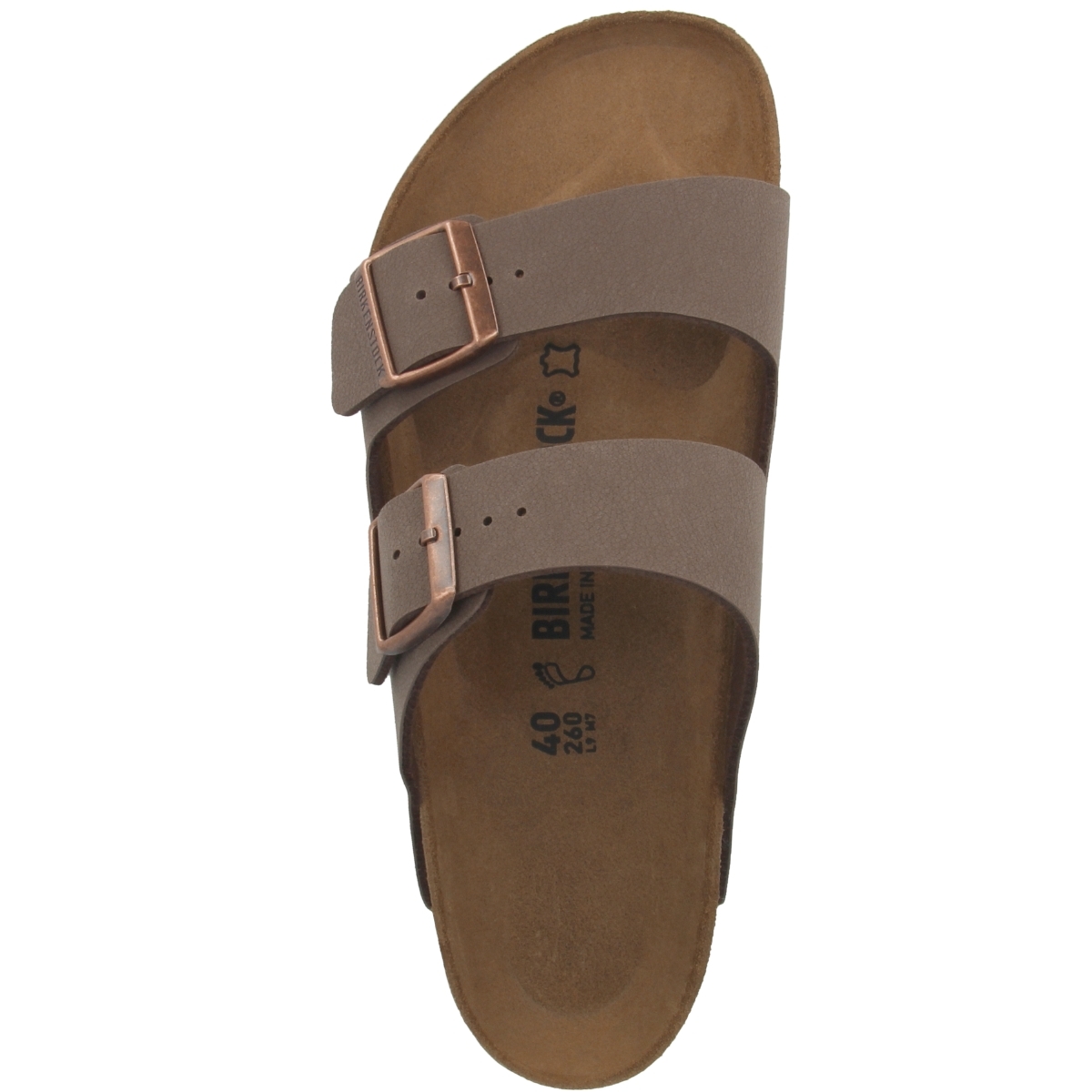 Birkenstock Arizona Birko-Flor Nubuk Sandale normal braun Birkenstock Arizona Birko-Flor Nubuk Sandale normal braun