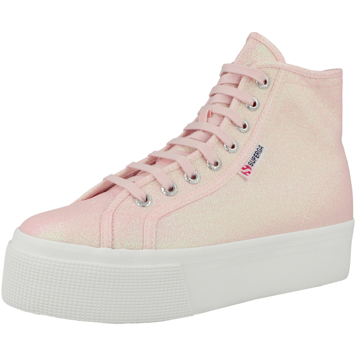 Superga 2708 Hi Top Lame Sneaker rosa Superga 2708 Hi Top Lame Sneaker rosa