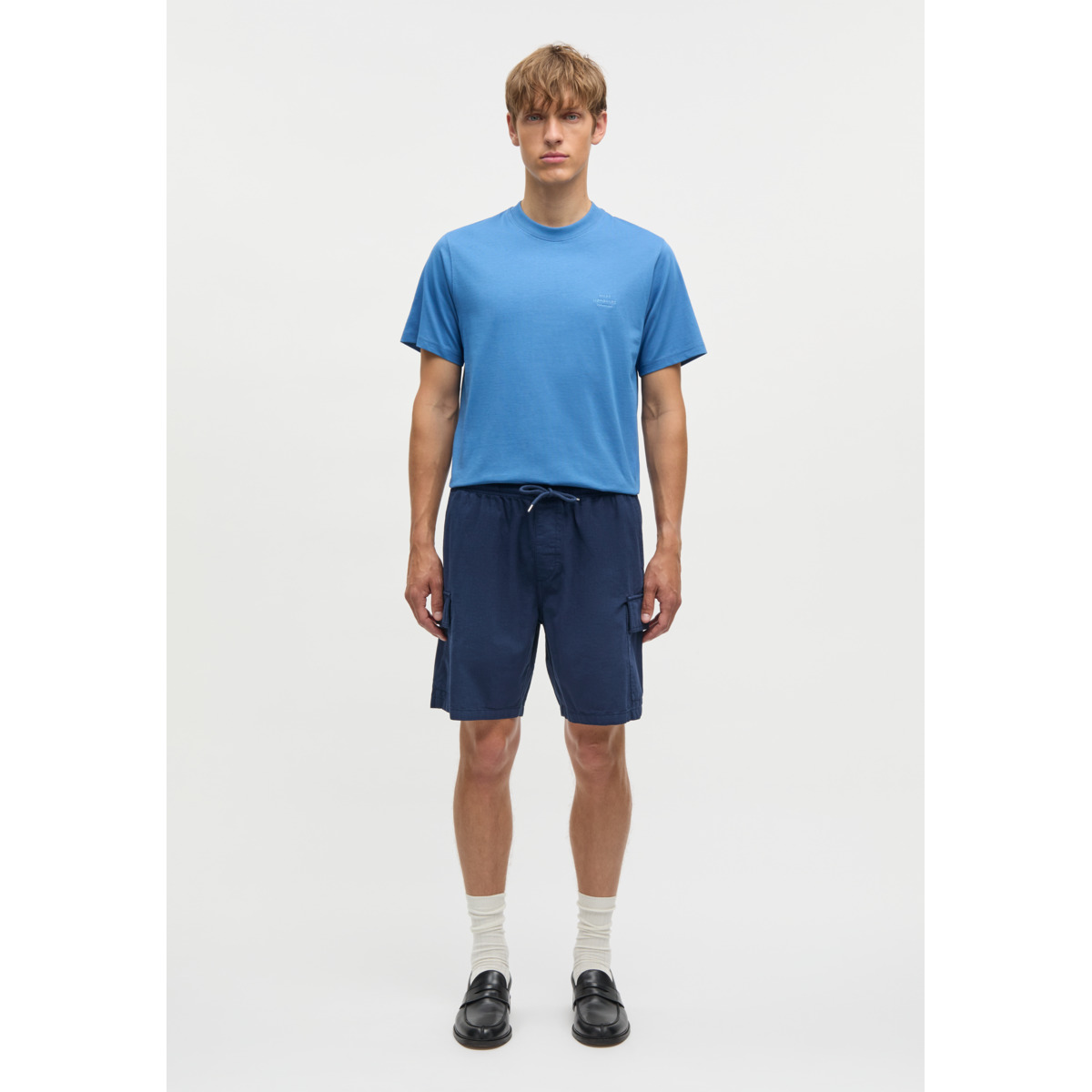 Mads Norgaard Cotton Ripstop Shorts dunkelblau