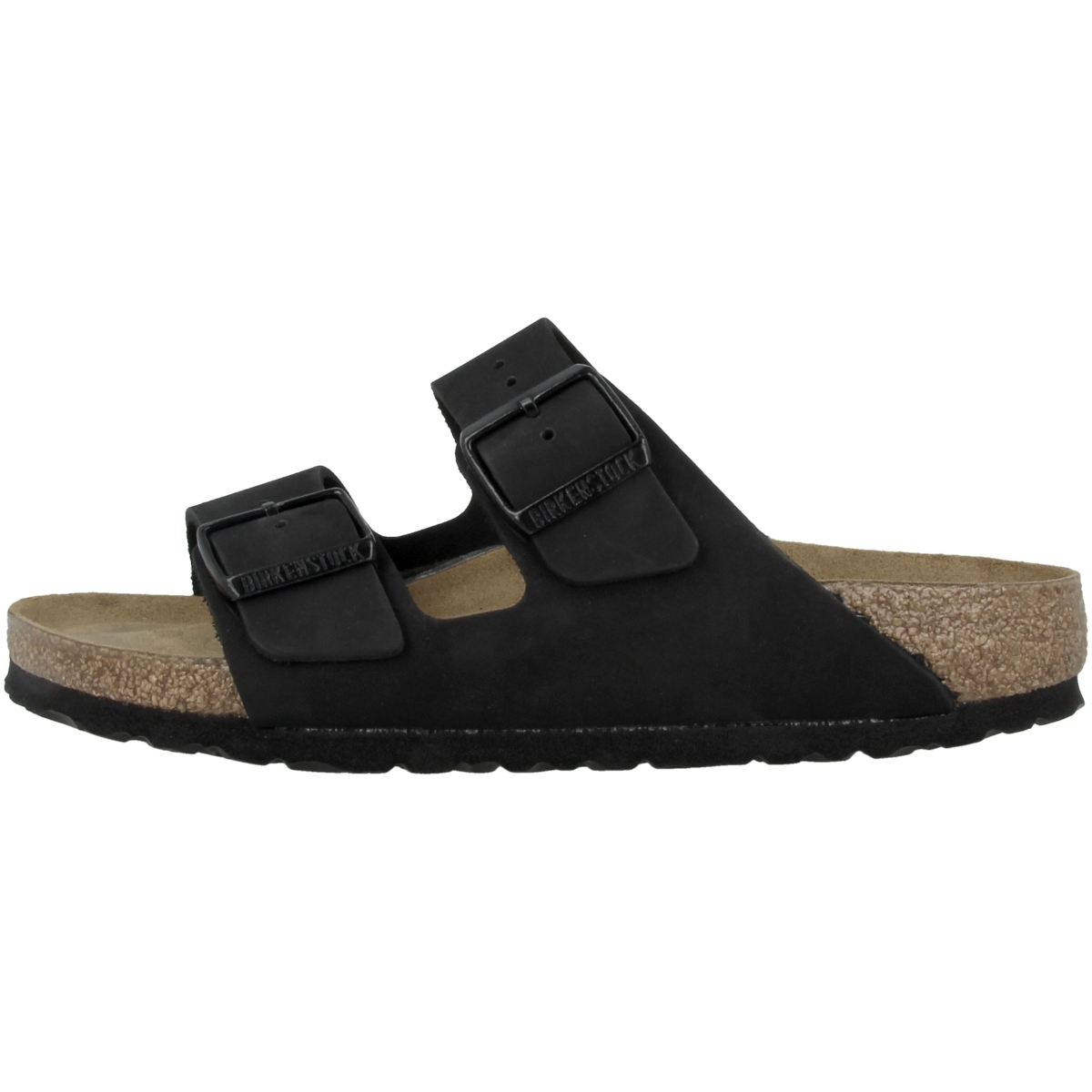 Birkenstock Arizona SFB Nubukleder Sandale Weichbettung normal schwarz