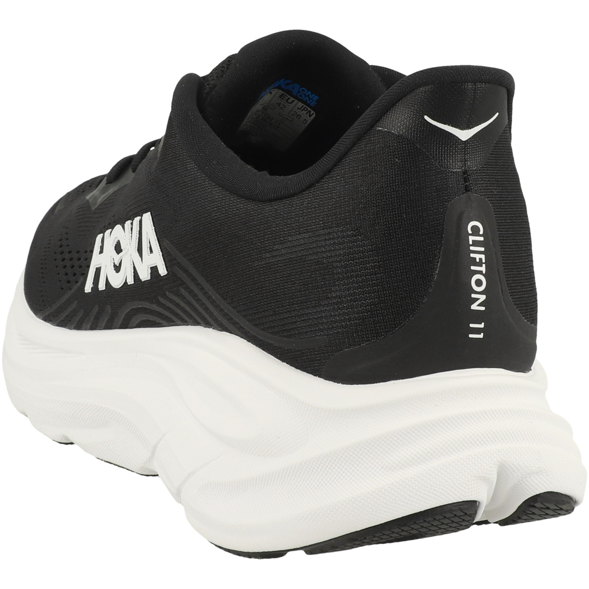 HOKA Clifton 11 Laufschuhe weiss/schwarz