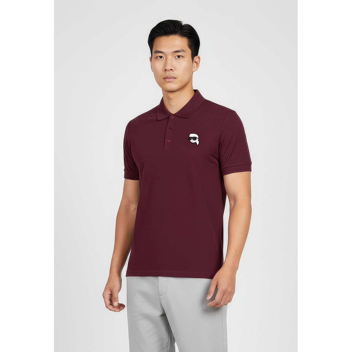 KARL LAGERFELD 745710 Poloshirt bordeaux