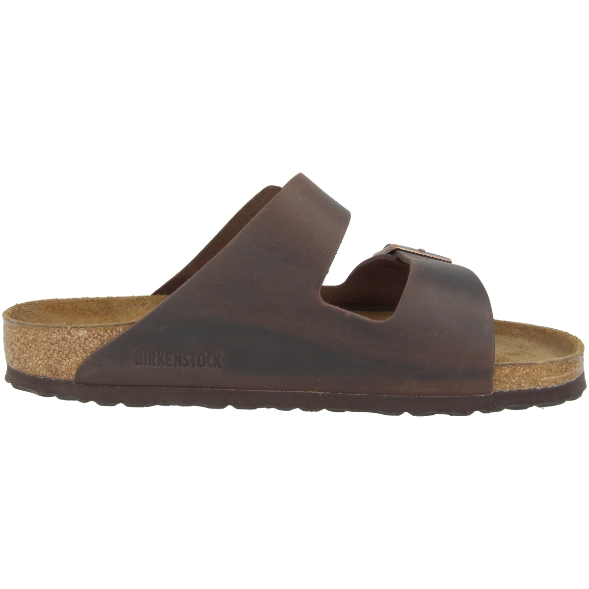 Birkenstock Arizona SFB geöltes Nubukleder Sandale Weichbettung normal braun