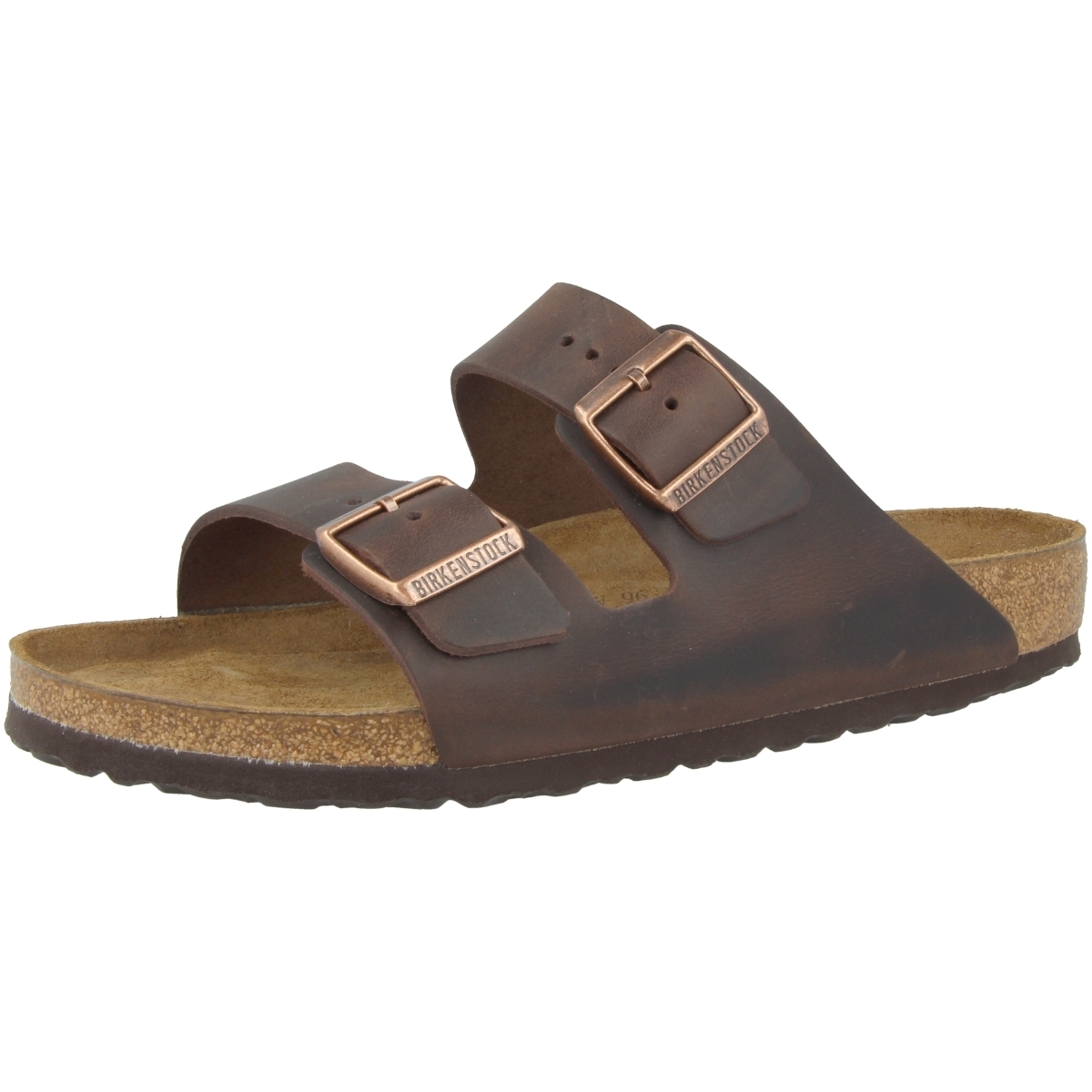 Birkenstock Arizona SFB geöltes Nubukleder Sandale Weichbettung normal braun