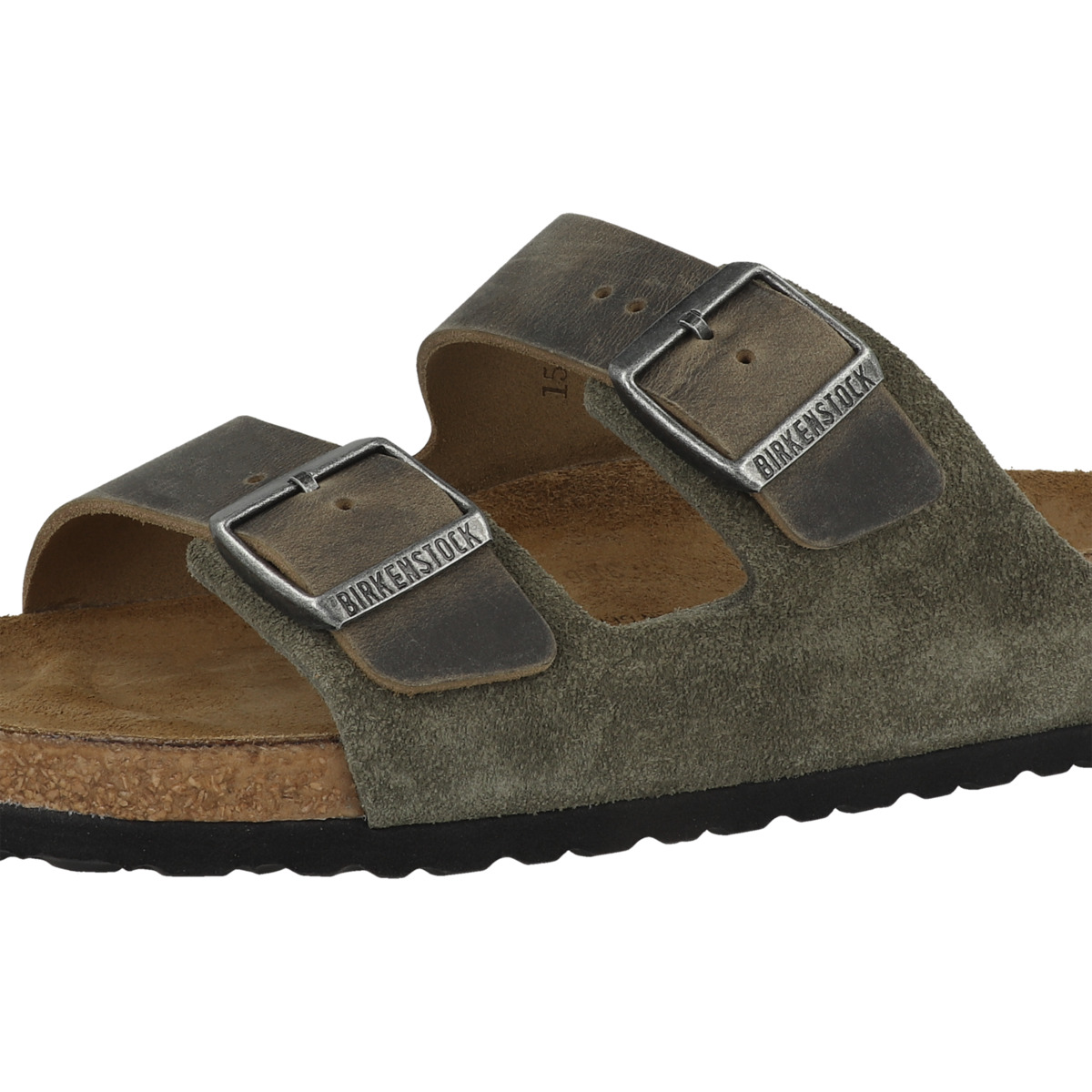 Birkenstock Arizona Leder Mix Sandale normal gruen