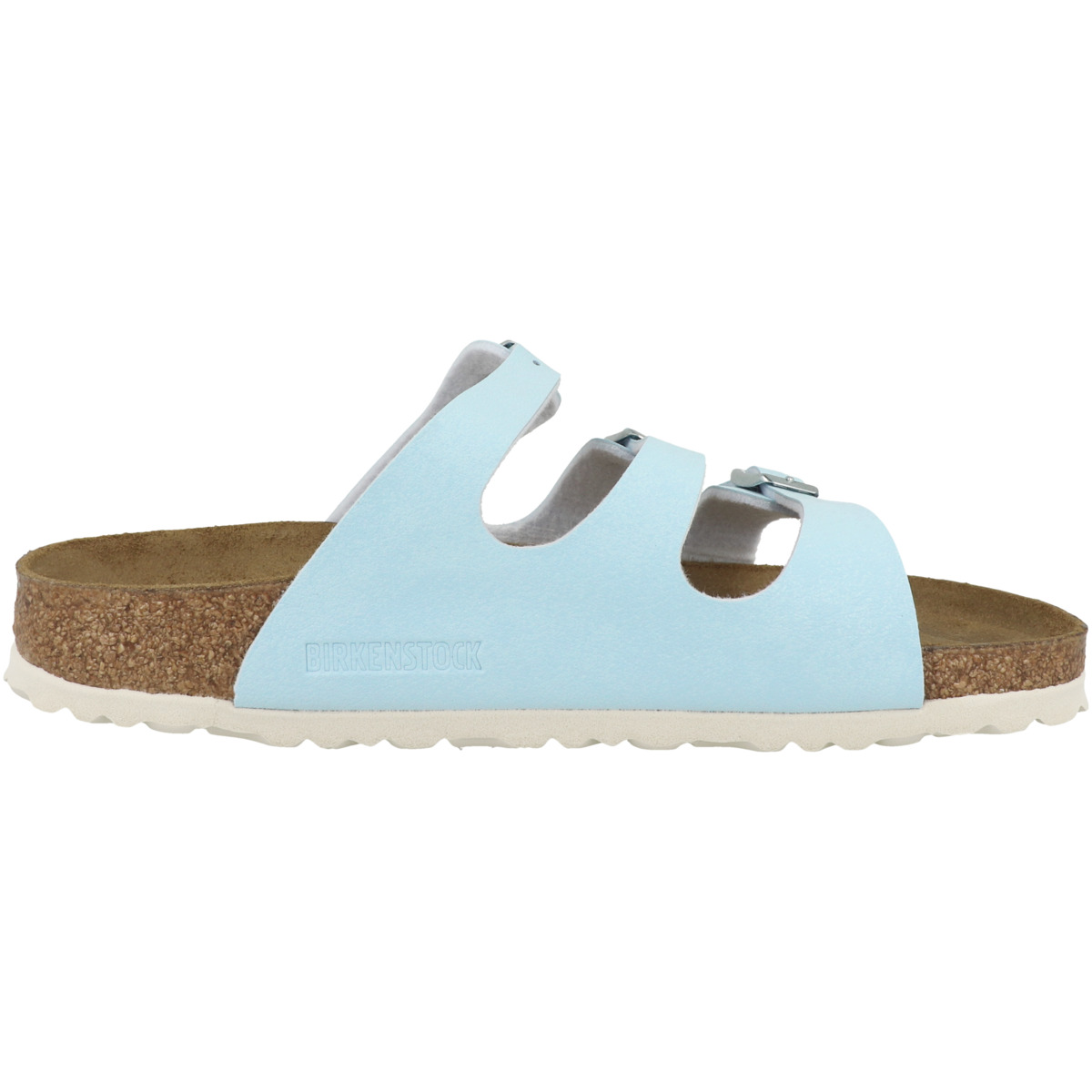 Birkenstock Florida Birko-Flor Nubuk Sandale schmal blau
