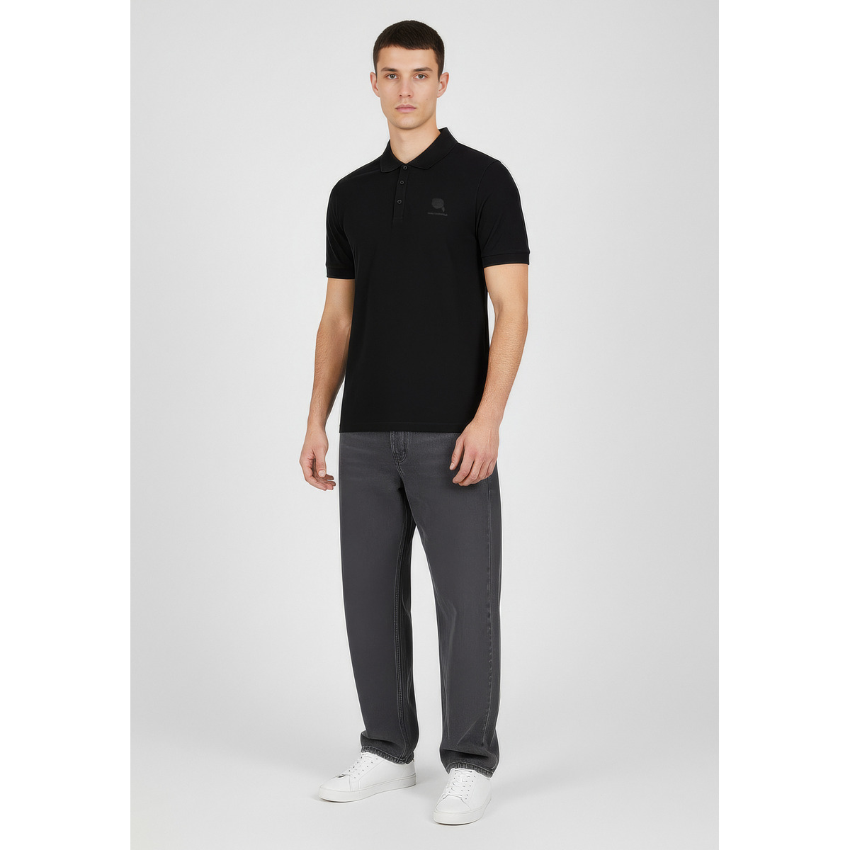 KARL LAGERFELD 745015 Poloshirt schwarz