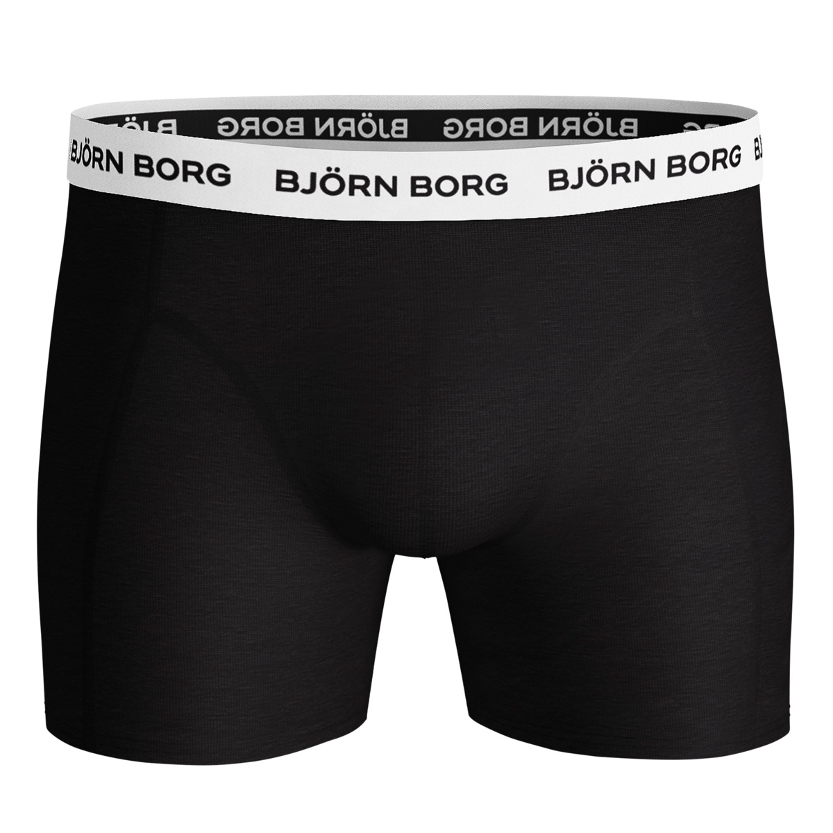 Björn Borg Solid Essential 5er Pack Boxershorts schwarz Björn Borg Solid Essential 5er Pack Boxershorts schwarz