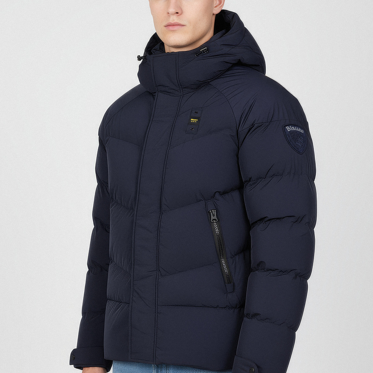 Blauer Crown Winterjacke blau